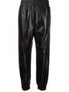 ALEXANDER MCQUEEN ELASTICATED LEATHER TROUSERS