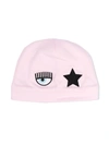 Chiara Ferragni Eyestar Embroidered Cotton Hat In 粉色