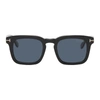 TOM FORD BLACK DAX SQUARE SUNGLASSES