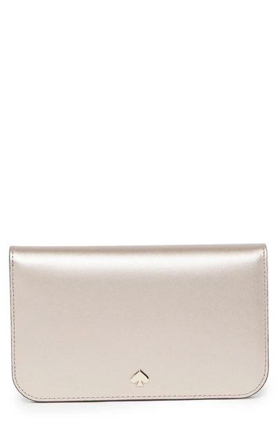 Kate Spade Nadine Leather Clutch Wallet In Mtlcblush