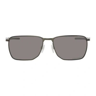 Oakley Oo4142 Ejector Metal Rectangular-frame Sunglasses In Charcoal