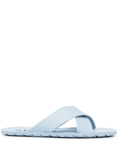 Senso Franky Crossover-strap Slides In Blau