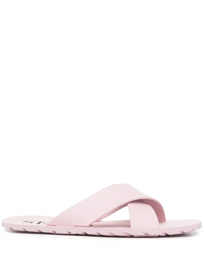 Senso Franky Crossover-strap Slides In Violett