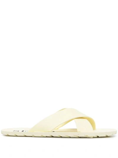 Senso Franky Crossover-strap Slides In Gelb