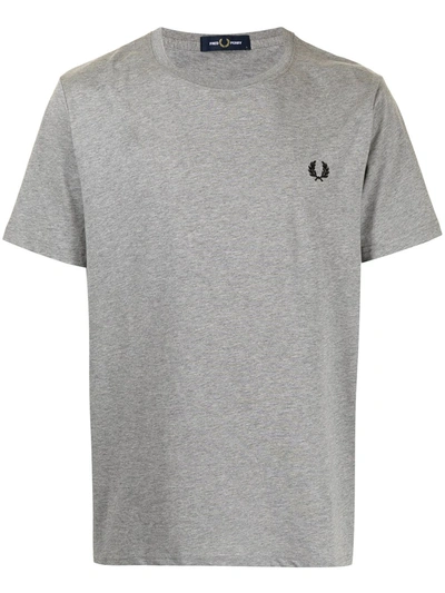 Fred Perry Embroidered Logo Short-sleeve T-shirt In Grau