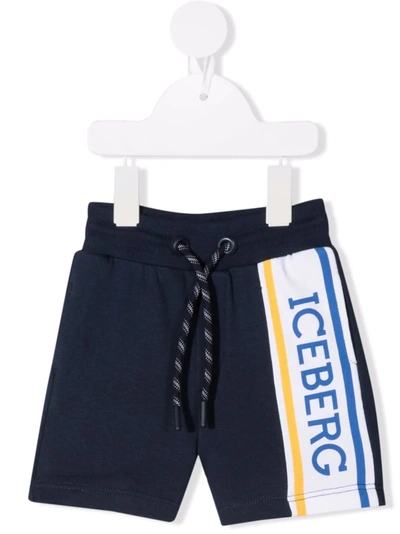 Iceberg Babies' Logo-panelled Shorts In Blue