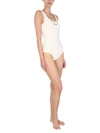 Jil Sander Printed Logo One Piece Swimsuit In Neutral