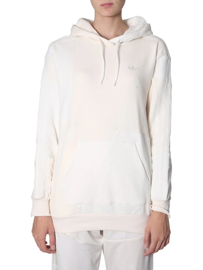 Adidas By Danielle Cathari Panelled Hoodie In White