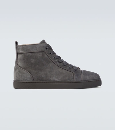 Christian Louboutin Louis Orlato High-top Sneakers In Grey