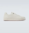 LORO PIANA NUAGES SUEDE SNEAKERS,P00553067