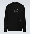 Givenchy Black Oversized Metal Details Sweatshirt In Black