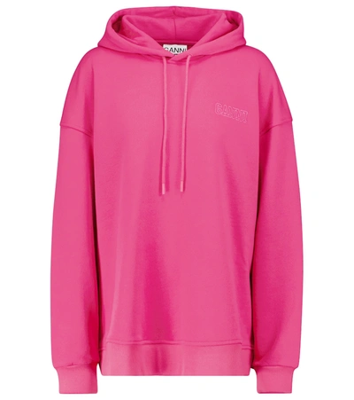 Ganni Software Isoli Oversized Hoodie In Pink