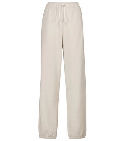 Acne Studios Cotton Sweatpants In Oatmeal Melange