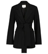 Dorothee Schumacher Emotional Essence Wrap Jacket In Black