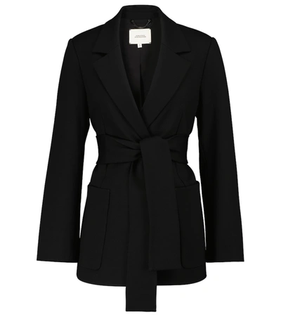 Dorothee Schumacher Emotional Essence Wrap Jacket In Schwarz