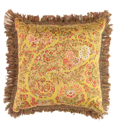 Etro Jacquard Cushion In Multicoloured