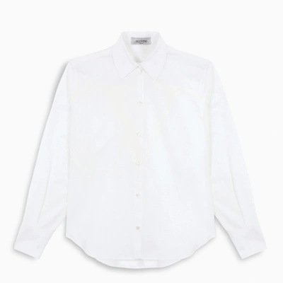 Valentino White V-logo Oversise Shirt