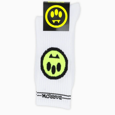 Barrow White Socks With Print