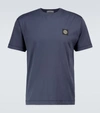 STONE ISLAND SHORT-SLEEVED COTTON T-SHIRT,P00527396