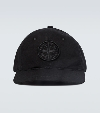 Stone Island Logo棒球帽 In Black