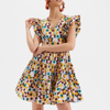 La Doublej Honeybun Cotton-poplin Mini-dress In Gumball