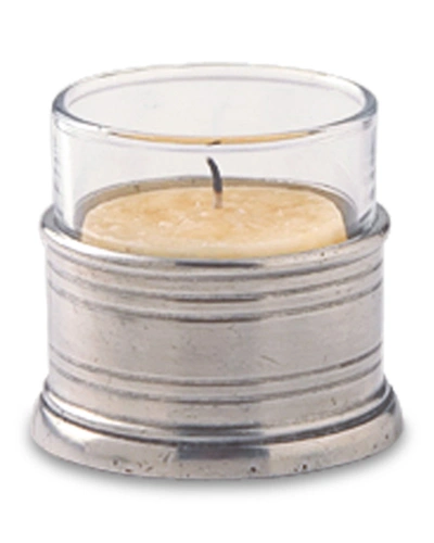 Match Tea Light Candle Holder With Glass