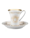 VERSACE MEDUSA GALA GOLD A.D. CUP & SAUCER,PROD236590062