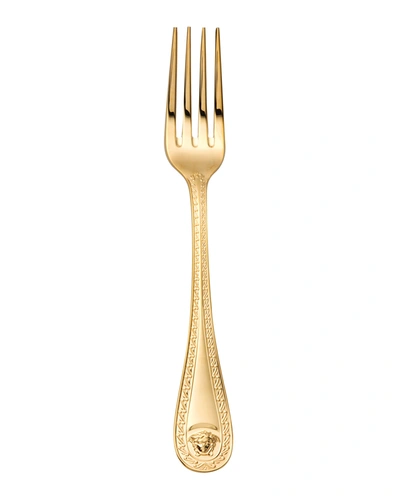 Versace Medusa Gold-plated Table Fork