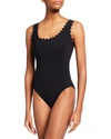 Karla Colletto Ines Scoop-neck Underwire One-piece Swimsuit In Black