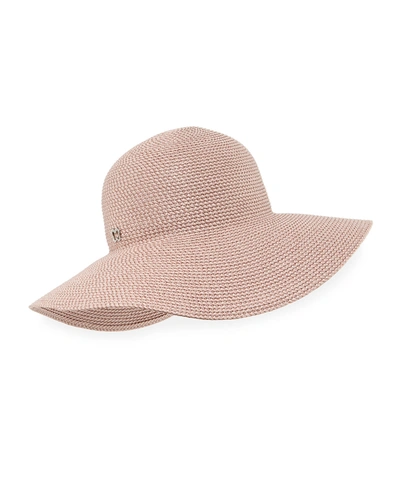 Eric Javits Hampton Squishee Packable Sun Hat In Blush