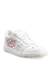 VALENTINO GARAVANI EYELET LEATHER LOW-TOP SNEAKERS,PROD240110156