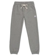 Acne Studios Mini Fairview Face Cotton Sweatpants In Grey