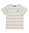 ACNE STUDIOS STRIPED ORGANIC COTTON T-SHIRT,P00582518