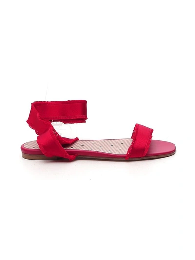 Red Valentino Redvalentino Ankle Strap Flat Sandals