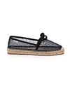 RED VALENTINO REDVALENTINO POINT D'ESPRIT FLAT ESPADRILLES