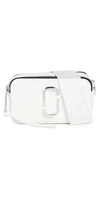 The Marc Jacobs Snapshot Dtm Camera Bag In White/silver
