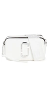 Marc Jacobs Snapshot Dtm Camera Bag In White/silver