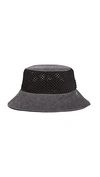 Rag & Bone Black Netting Nando Bucket Hat