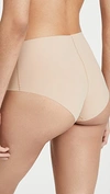 CALVIN KLEIN UNDERWEAR INVISIBLES LE HIGH WAIST HIPSTER PANTIES BARE 830,CKLEN44391