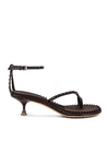 Bottega Veneta Bubble Studs Kitten Heel Sandals In Fondant