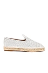 Alaïa Off-white Micro Vienne Vague Openwork Espadrilles In Blanc Casse