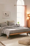 Urban Outfitters Washed Cotton Tassel Trim Duvet Cover In Grey