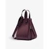 Loewe Hammock Small Leather Shoulder Bag In Malbec