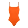 Eres Aquarelle One-piece Swimsuit With Thin Straps In Indie