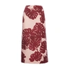 La Doublej Women's Printed Wool-blend Pencil Skirt In Monstera Rosa