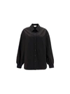 ALEXANDER MCQUEEN ALEXANDER MCQUEEN WOMEN'S BLACK COTTON SHIRT,661587QAAAY1000 40