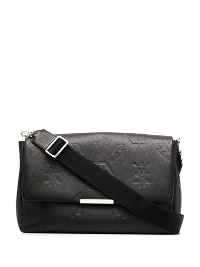 Philipp Plein Monogram Maxi Shoulder Bag In Black
