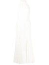 MILLY HALTERNECK SLEEVELESS DRESS