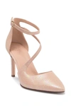 27 Edit Abilyn Ankle Strap Pump In Ginger Snake