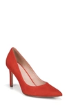 27 Edit Alanna Pointed Toe Pump In Poppy Suede